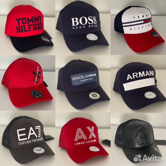 Бейсболка кепка разных брендов (premium)