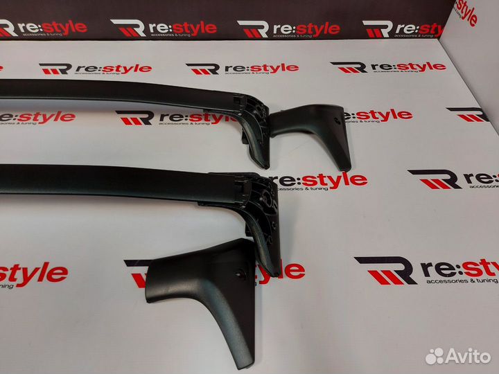 Рейлинги поперечные Lexus LX570 с16г Черные R2355