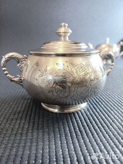Серебряная сахарница СССР 1950 г.,раритет
