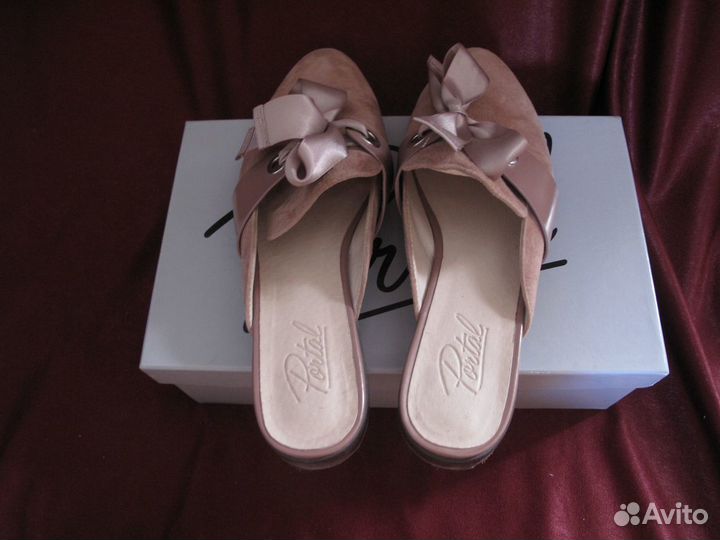 Мюли из натуральных материалов 36 размер