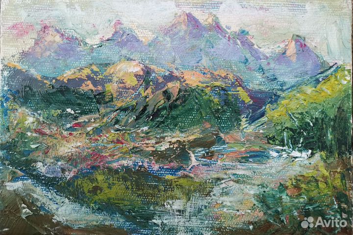 Картина маслом ручная работа