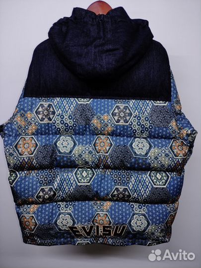 Пуховик denim evisu from LEO size L - XL