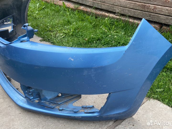 Передний бампер шкода рапит