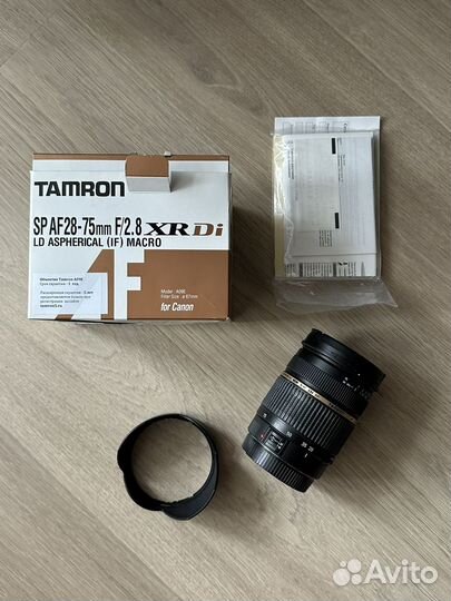 Объектив Tamron 28-75mm F/2.8 for Canon