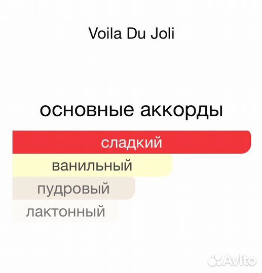 Парфюмерная вода voilà DU joli