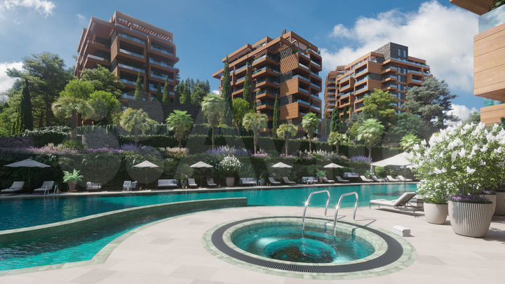 1-к. апартаменты, 54,5 м², 3/8 эт.