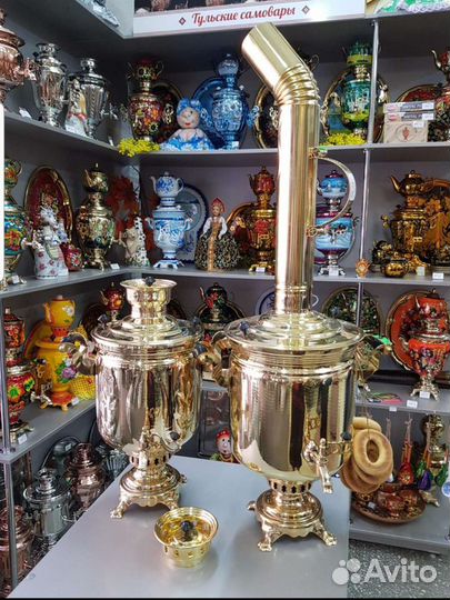 Самовар угольный и электрический (комбинированный)