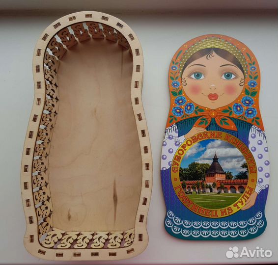 Шкатулка - Матрешка деревянная