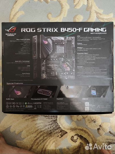 Asus ROG Strix B450 F Gaming. Материнская плата