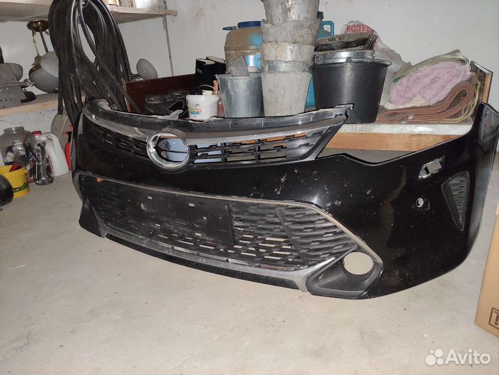 Передний бампер toyota camry 55 2017