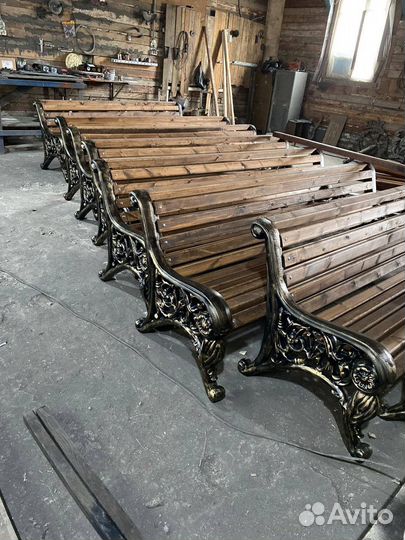Скамейка чугунная