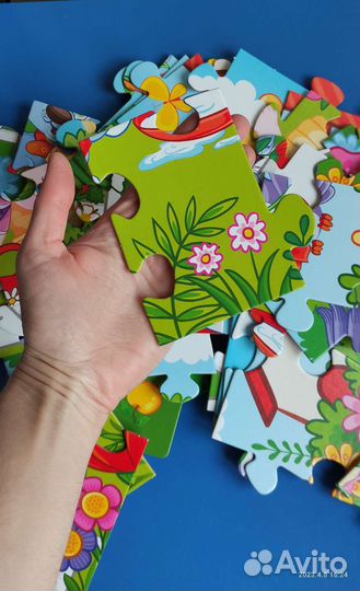 Развивающая игра. Напольный пазл для малышей