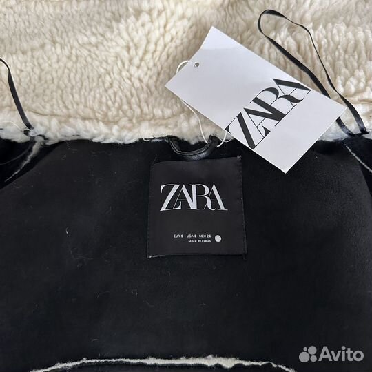 Дублёнка из овчины zara S новая с биркой