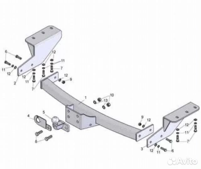 Фаркоп на toyota rav 4