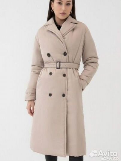 Плащ-пальто утепленный женский