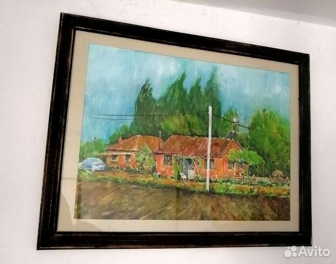 Картина акварель пейзаж. Анталия