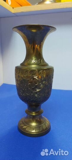 Винтажная Ваза бронза индия
