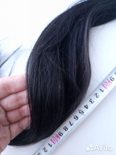 Волосы для наращивания 50 см натуральные бу