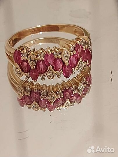 Золотые кольца с брил