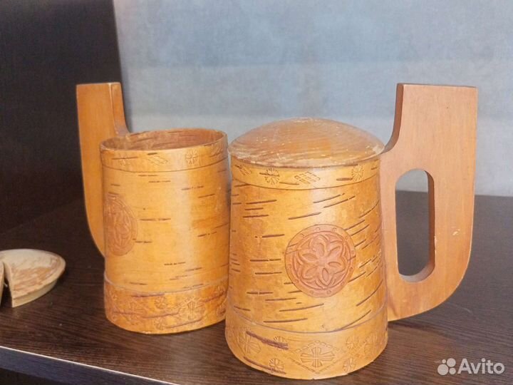 Кружка берестяная