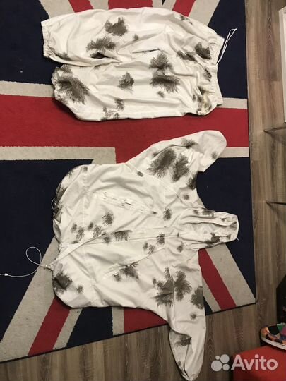 Белый маскировочный халат мираж