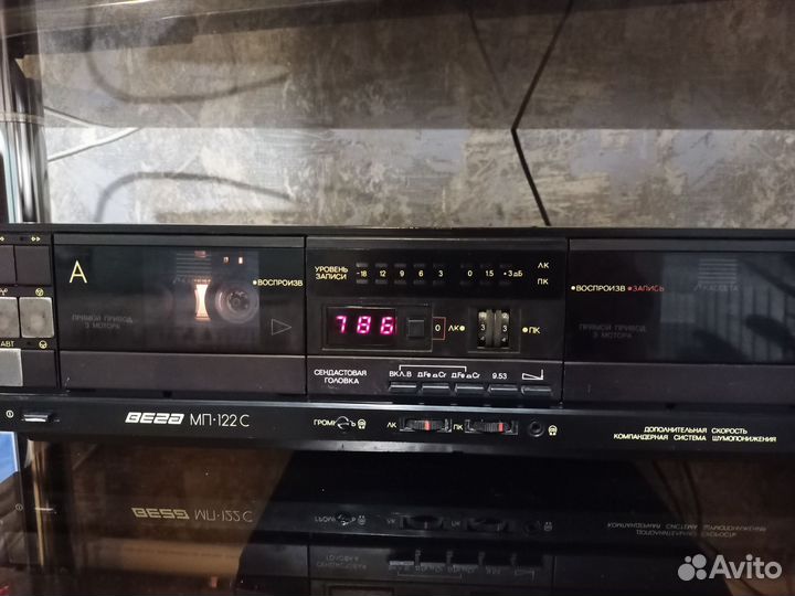 Кассетная дека вега122с