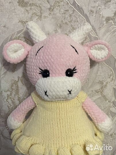 Игрушка Коровка ручная работа