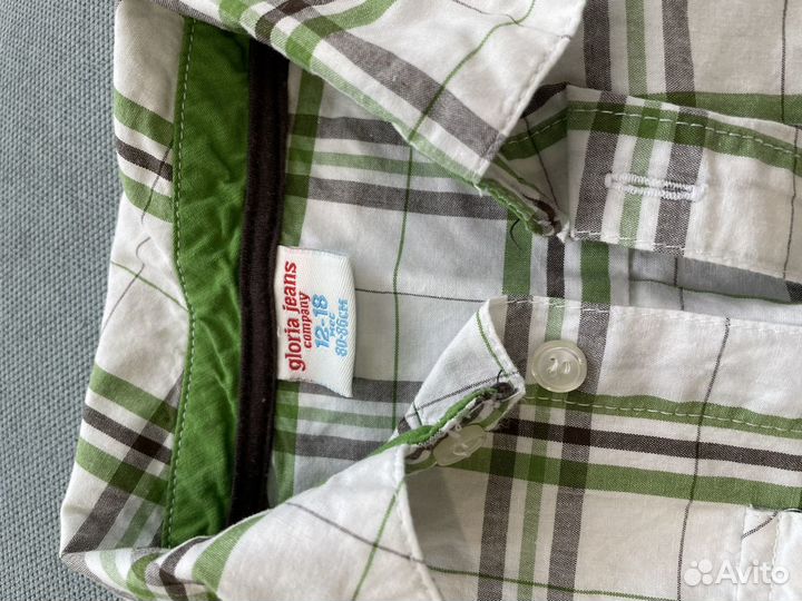 Рубашки детские 2шт 80-86