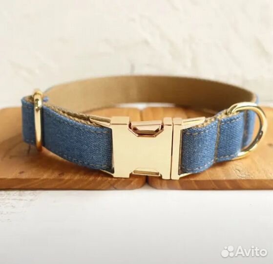 Ошейник с гравировкой и поводок для собак и кошек