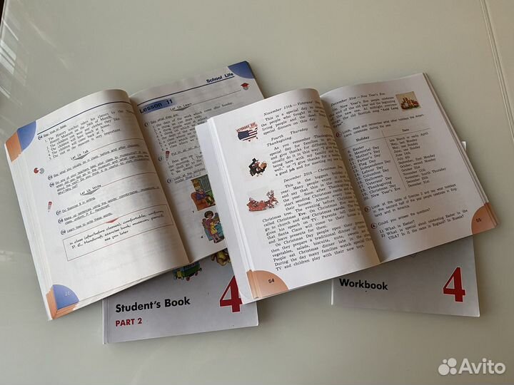 Комплект учебников по английскому языку 4 кл 5 кл