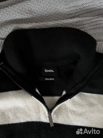 Свитер шерстяной мужской с горлом