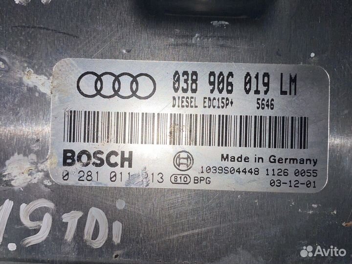 Эбу 038906019LM 1.9tdi AVF Audi A4 A6