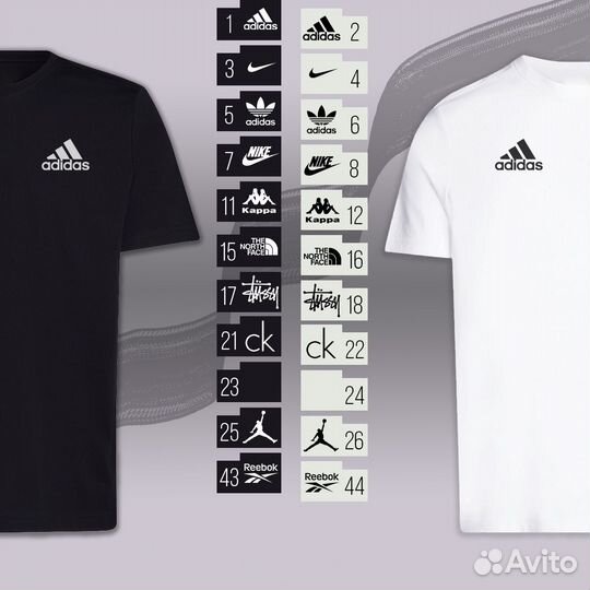 Футболки adidas originals и другие бренды в ассорт