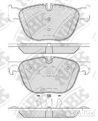 Колодки тормозные передние NiBK, PN0094