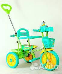Велосипед детский с ручкой 