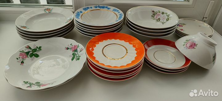 Тарелки СССР, фарфор, хайта, зик, дулево