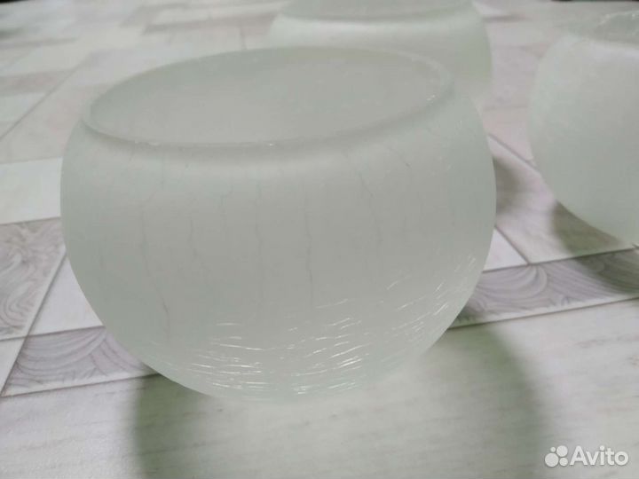 Плафоны для Люстры Стеклянные 2 штуки