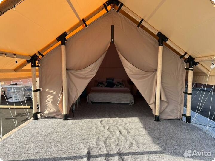 Сафари-шатер для глэмпинга 4x6 в каркасе 4x8