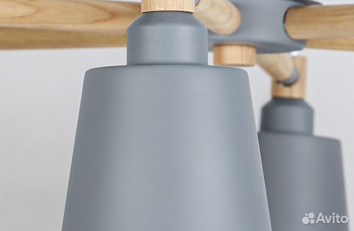 Светильник потолочный люстра сканди 3 плафона