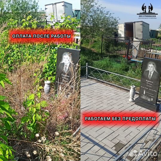 Благоустройство уборка могил