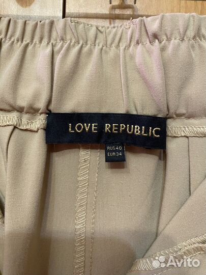 Брюки love republic