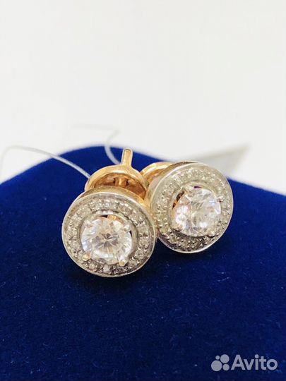 Золотые пусеты