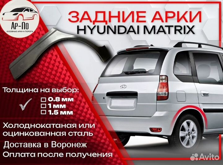 Ремонтные арки на Hyundai Matrix