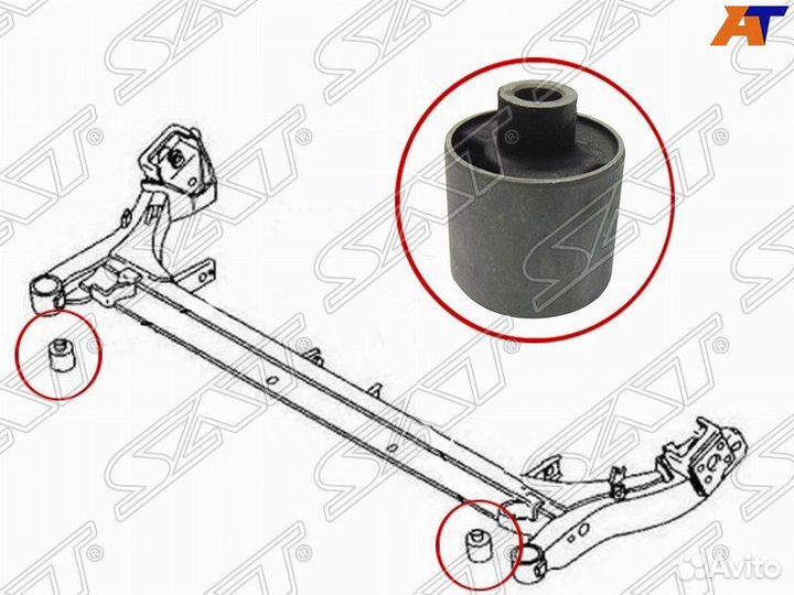 Сайлентблок задней балки mazda demio 96- ST-D201-2