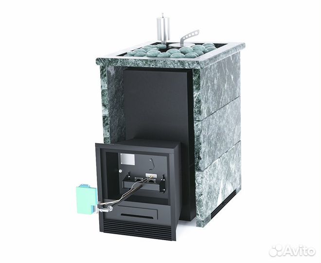Печь банная Анапа в кожухе открытый верх