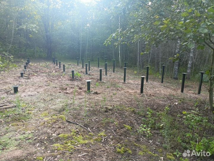 Монтаж винтовых свай