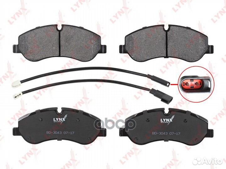Колодки тормозные дисковые перед BD3043 LYN
