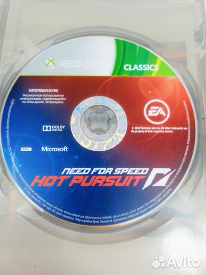Диск для Xbox 360 Need For Speed: Hot Pursuit б/у