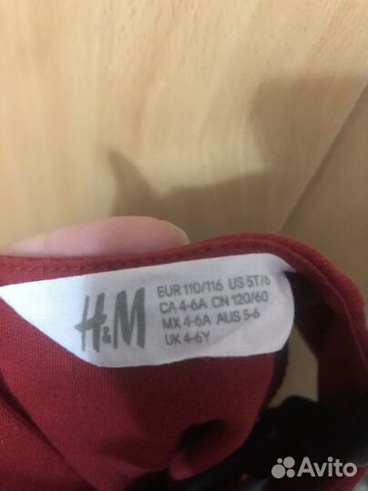 Платье для девочки hm 116