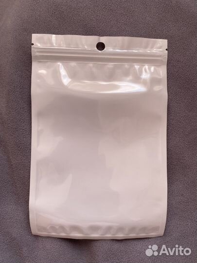 Упаковочные пакеты зип лок zip-lok белые с окошком